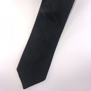 Velducci Back w/Black Stripe Polyester Tie T109
